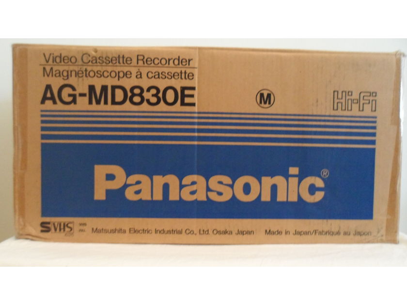Panasonic AG-MD380E Panasonic AG-MD830E Video Cassette Recorder
