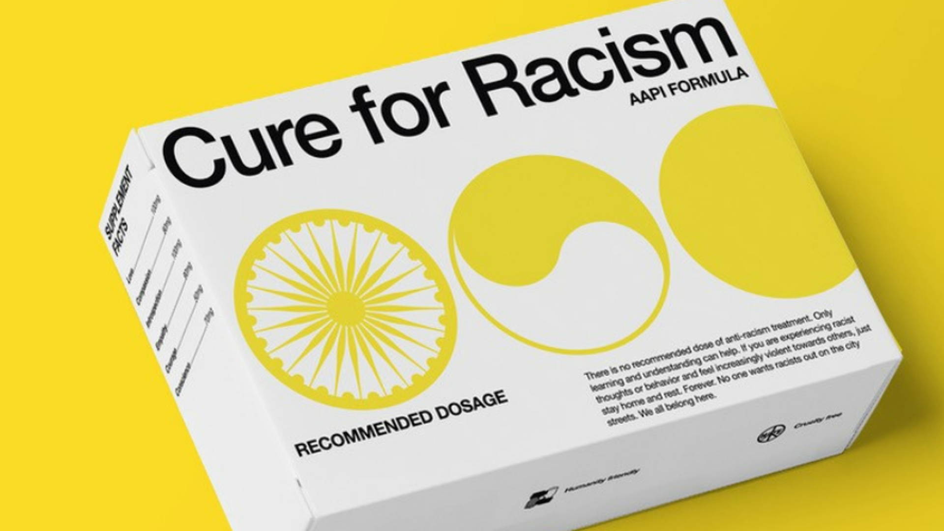 Featured image for 'Cure For Racism' Is Anti-AAPI Hate Awareness Campaign Featuring Fake Packaging