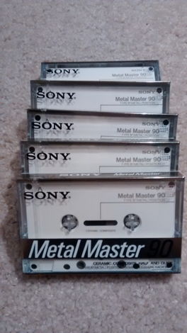 Sony Metal Master 90 Lot of 5 TOTL Type IV Ceramic Cass...