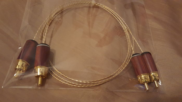 ELF Custom Cables Super Helix Gold 24K Gold/OCC interco...