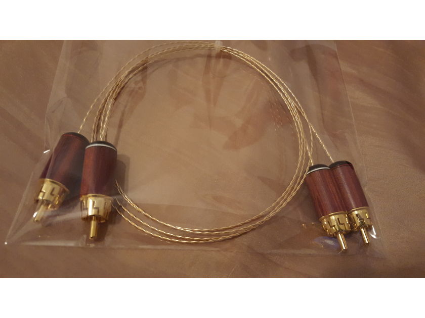 ELF Custom Cables Super Helix Gold 24K Gold/OCC interconnects