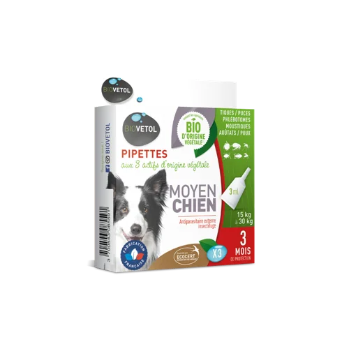 Pipettes Insectifuges - Chien Moyen