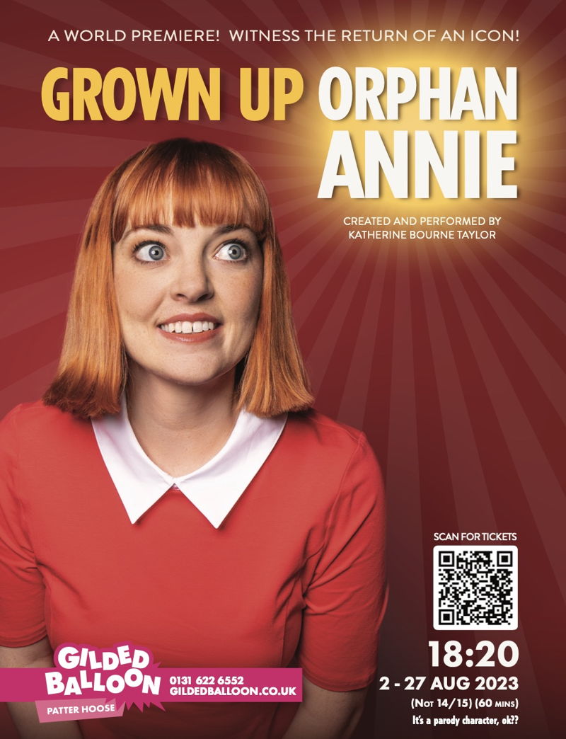 The poster for Grown Up Orphan Annie