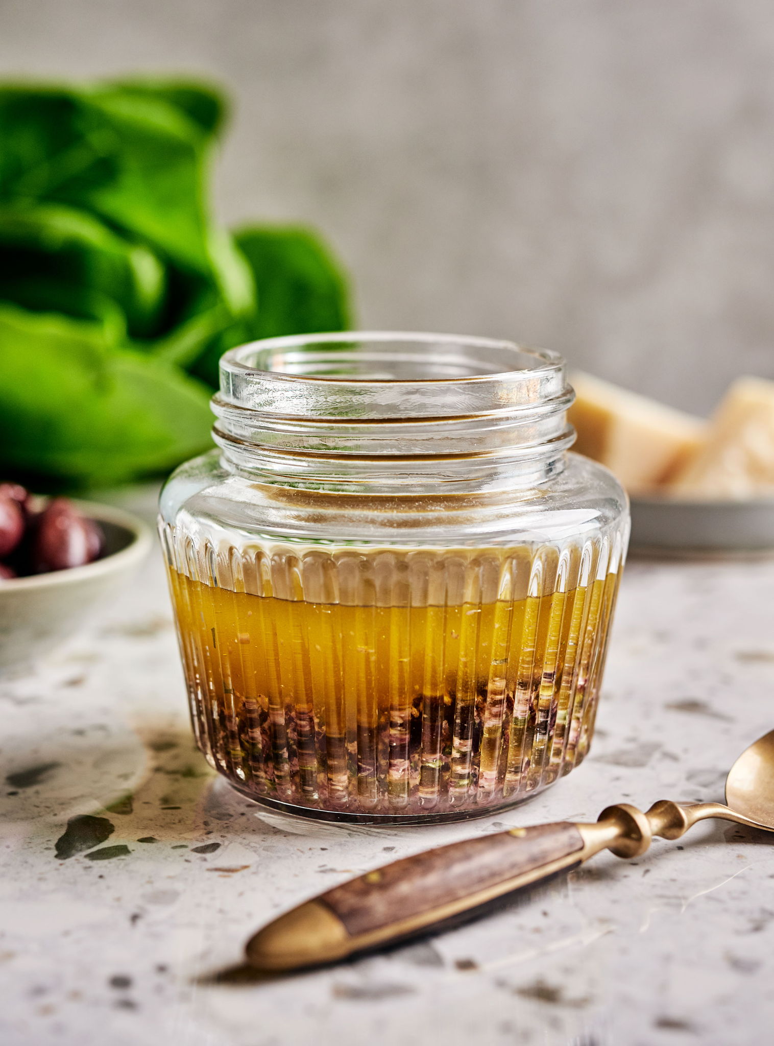 Parmesan and Black Olive Dressing | RICARDO
