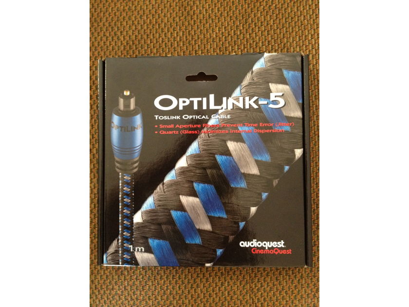 Audioquest Optilink 5 toslink optical cable 1 meter