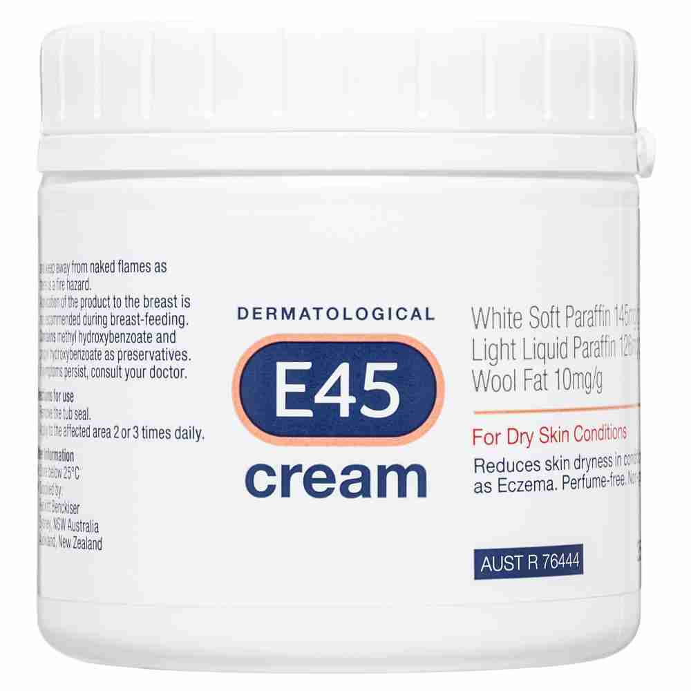 E45 Moisturising Cream for Dry Skin & Eczema 350g - Image 2