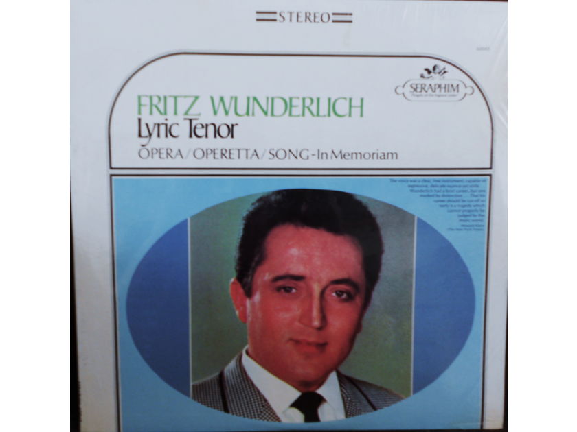 FACTORY SEALED ~ FRITZ WUNDERLICH ~  - LYRIC TENOR~OPERETTA SONG IN MEMORIAM ~ SERAPHIM 60043 (1966)