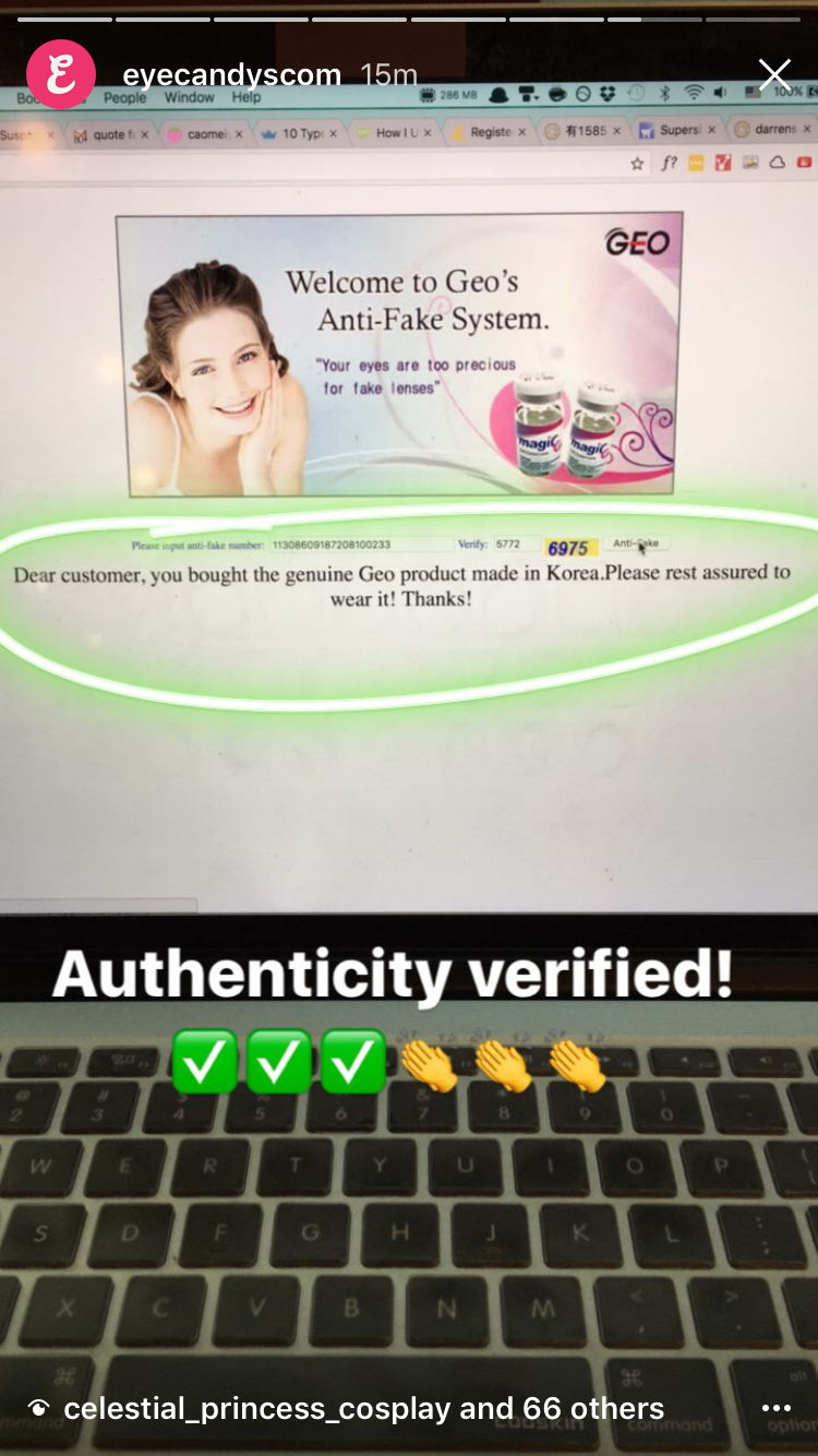 You will receive a verification success message if the product is authentic!