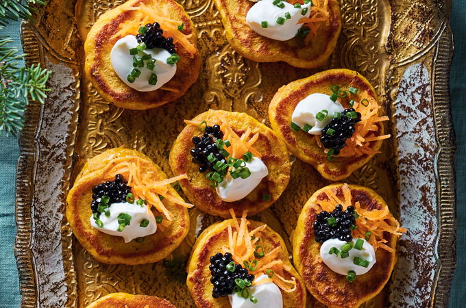 Carrot Blinis