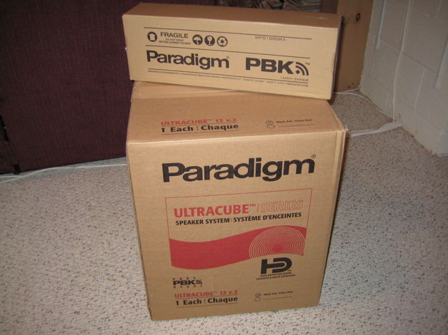 Paradigm  Ultracube 12 V.2 Black sub Including PBK!