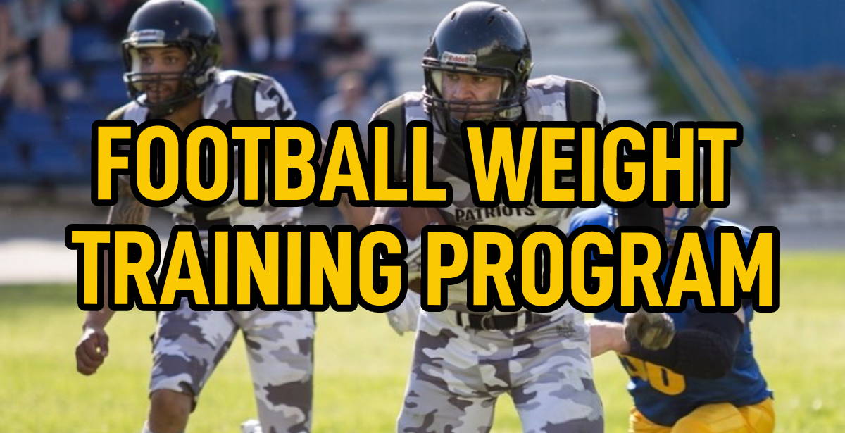 WBCM FOOTBALL WEIGHT TRAINING PROGRAM WBCM FOOTBALL WEIGHT TRAINING PROGRAM