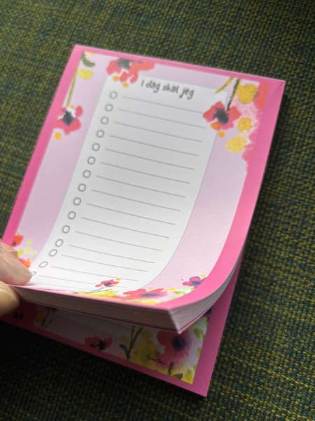 Huskeblokk rosa