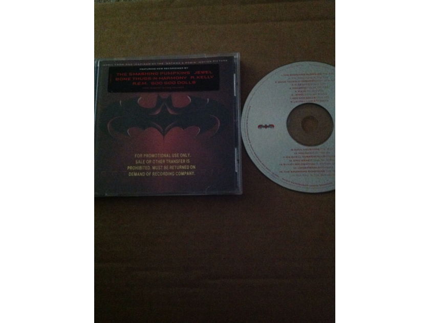 U2 R.E.M - Music From And Inspired By The Motion Picture Batman & Robin Promo CD Stamp on CD Booklet
