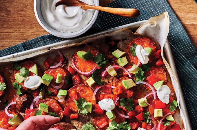 Sheet-Pan Sweet Potato Nachos