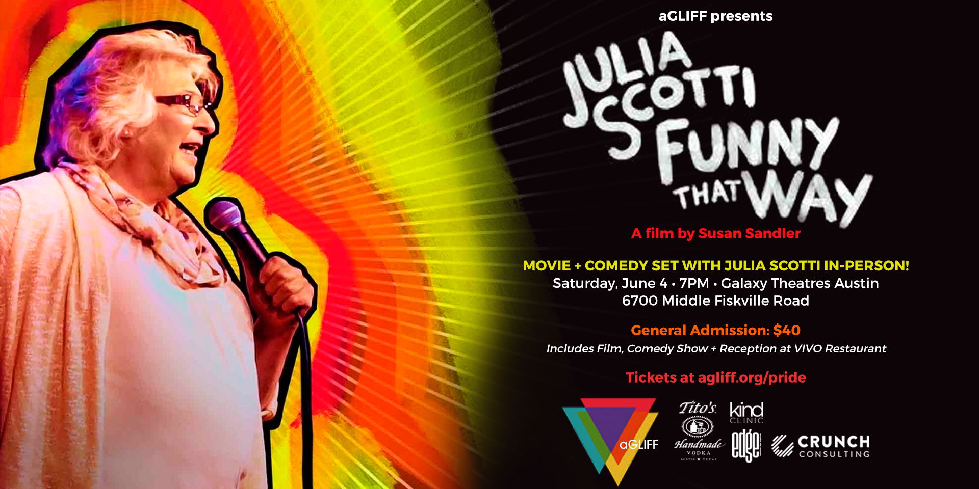 Julia Scotti Film + Live Comedy Set promotional image
