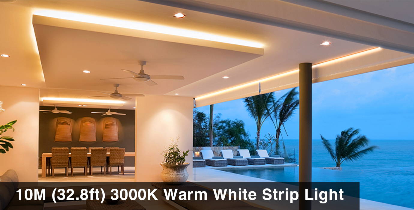 3000k Warm White Strip Light for Interior