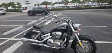 2007 HONDA VTX1300C BLACK motorcycle for rent near Davie, FL