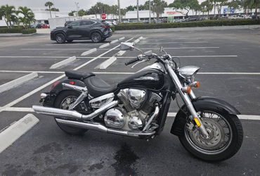 2007 HONDA VTX1300C BLACK motorcycle for rent near Plantation, FL