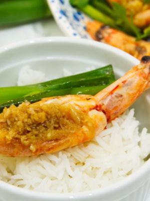 Steamed Prawns with Garlic Recipe