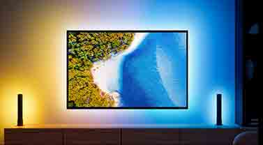 Lytmi Tira Led TV con Caja de Sincronización HDMI 2.0, Luces Led TV para  65-70 Pulgadas, Led TV Ambilight Compatible con Alexa, Google Assistant, Xbox