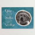 Labrador dog memorial canvas print