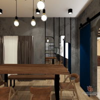 s-k-y-design-studio-industrial-modern-malaysia-selangor-dining-room-3d-drawing-3d-drawing