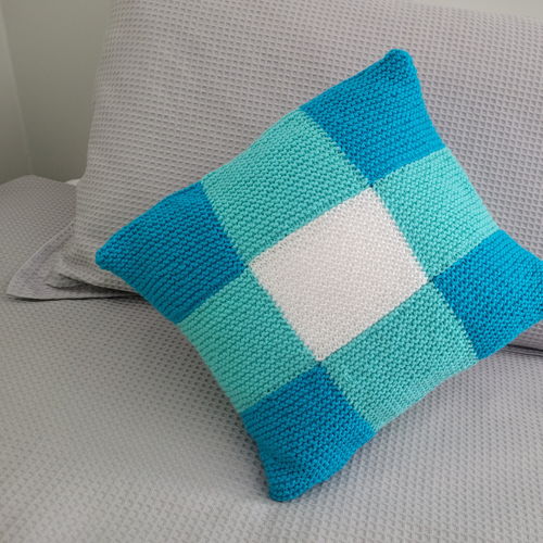 Granny square cushion cover