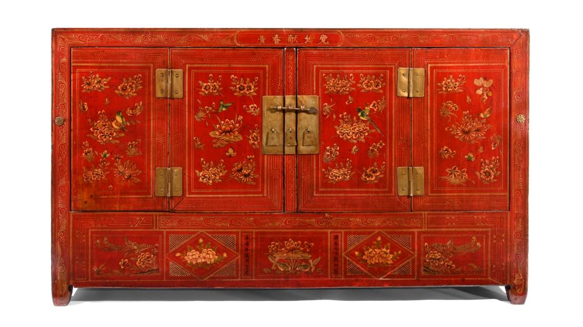 Chinese Painted Sideboard