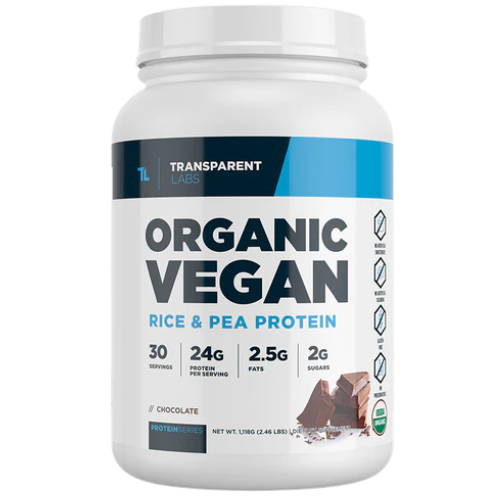 Transparent Labs Organic Vegan Rice & Pea Protein