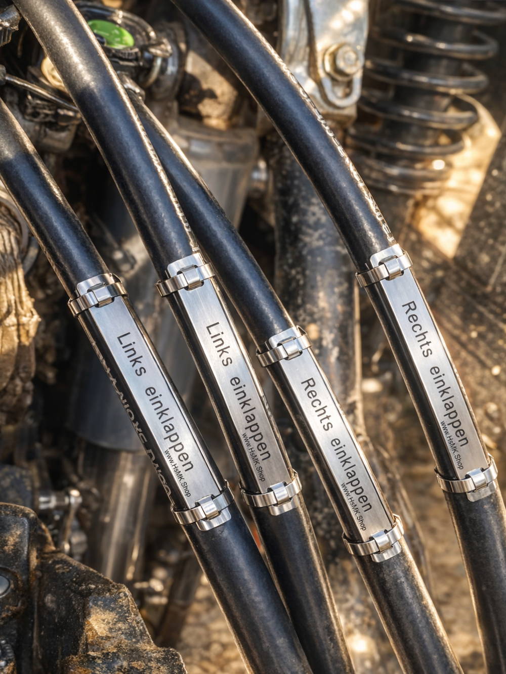 Lasergraviertes Edelstahlschild mit dauerhafter Oberflächenkennzeichnung