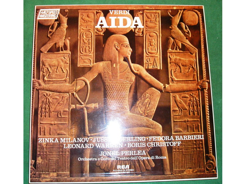 VERDI "AIDA"  RCA VICTROLA 1/2 SPEED MASTER - ***1982 3-LP  ITALY PRESS*** MINT/UNPLAYED 10/10