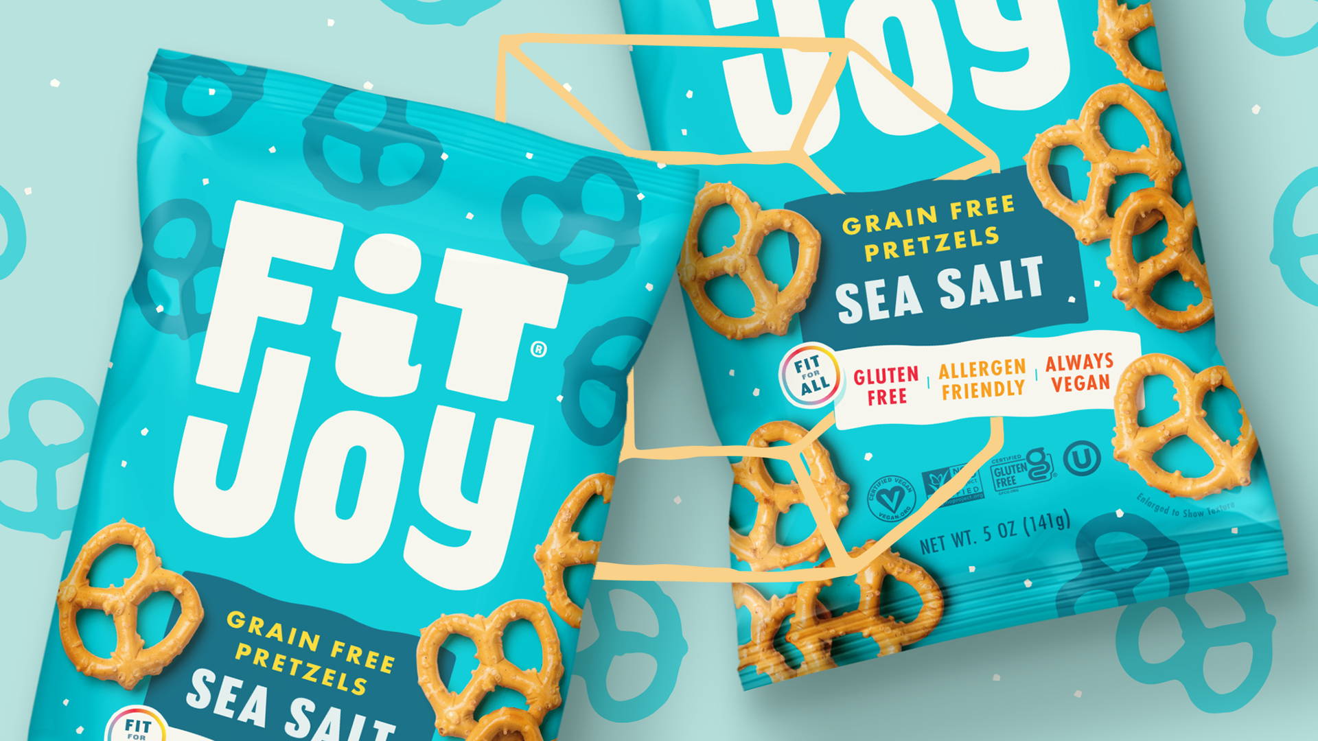 Featured image for How FitJoy Snacks Takes the Brown Blandness Out of Pretzel Packs and Infuses Them with Joy