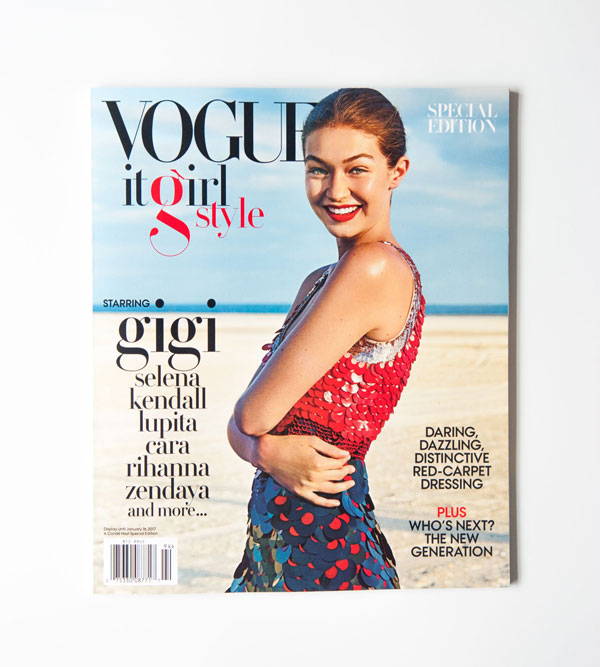 Paris Typeface on Vogue magazine