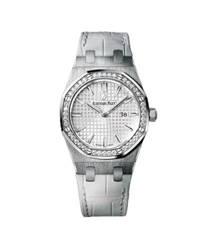 Audemars Piguet Royal Oak Lady Grey dial with diamond bezel