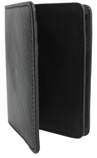 Quality Full Grain Cow Hide Leather Wallet / Card Holder. Black. Style No: 11014 - Image 4