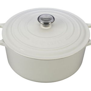 Round Dutch Oven 7 ¼ Qt, Color: White