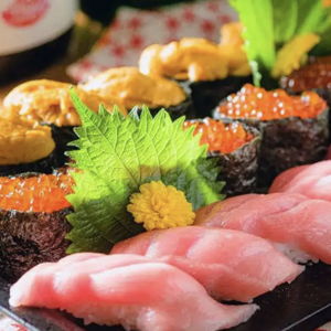 Sushi for two in Tokyo