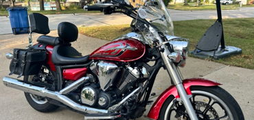2014 YAMAHA V STAR 950 motorcycle for rent near O’Fallon, MO