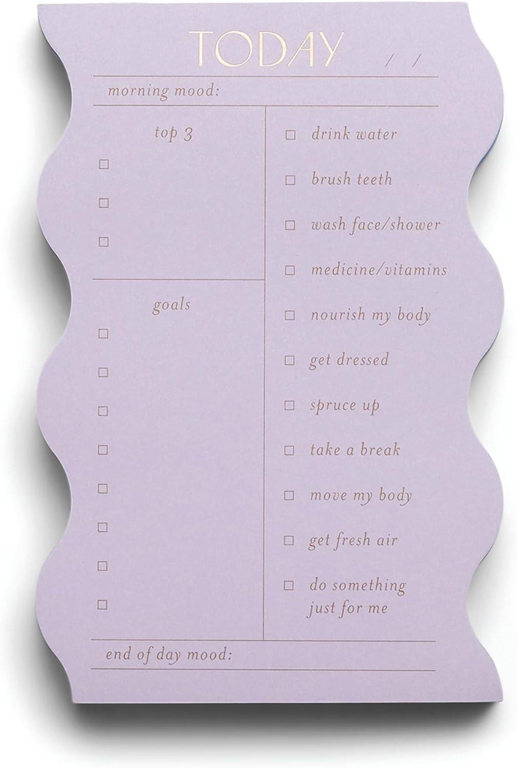 design works today notepad, daily tasks, notepad, self improvement notepad