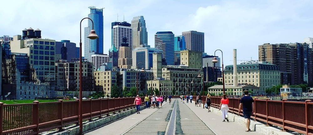 Minnesota Stone Bridge and bike lane