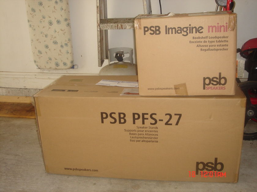 PSB Imagine Mini Speakers with PSB stands