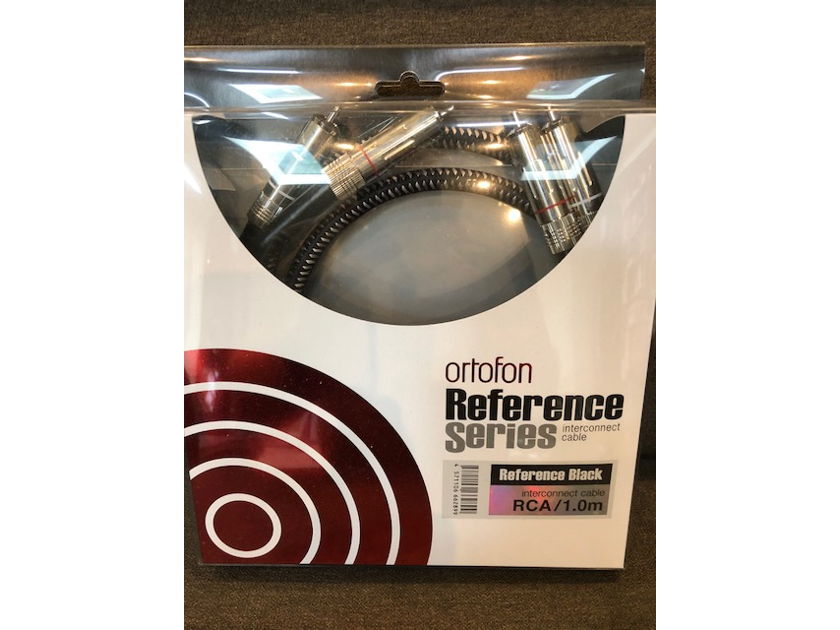 Ortofon REFERENCE BLACK  Phono Interconnect Cable, RCA, 1M- LOWER Price