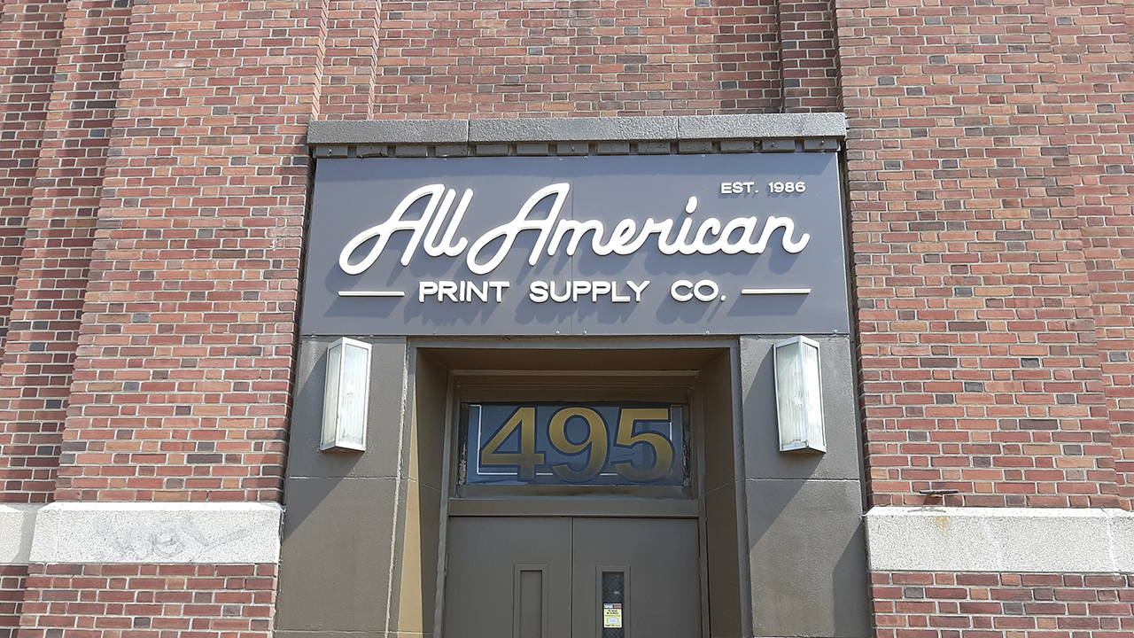All American Print Supply Co. Printing equipment and supplies front office