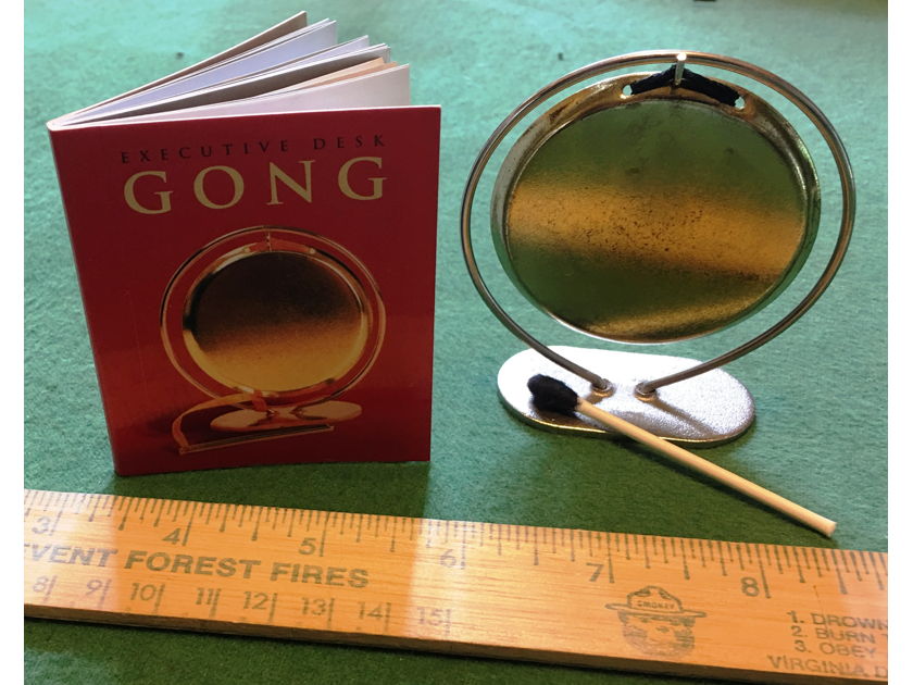 GENUINE AUDIOPHILE GRADE GONG  **MADE OF REAL METAL**  ORIGINAL 25 PAGE OWNER’S MANUAL INCLUDED