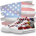 Freedom and Liberty White High Tops from Kickit-ink