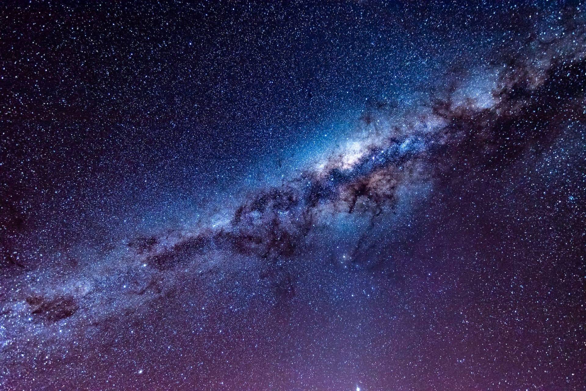galassia via lattea. Foto scattata con una fotocamera mirrorless. Ottima qualità