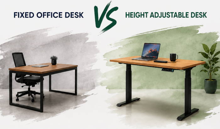 Fixed Office Desk vs Height Adjustable Desk