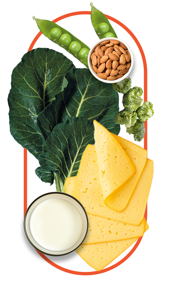 calcium as an ingredient of nano singapore's K2 Vitamin with D3 for Bone and Heart Health Supplement