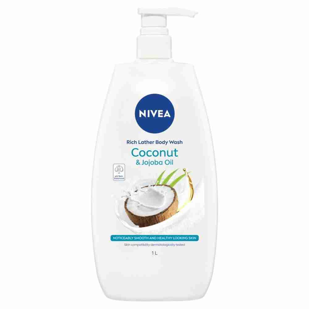 Nivea Rich Moisture Coconut & Jojoba Oil Body Wash 1L