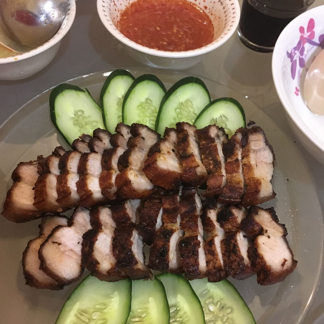 Thai style fried Pork Belly